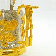 Латунный подстаканник «МЧС» — фотография 4