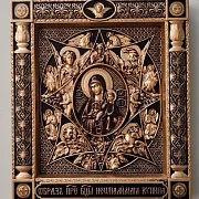 Резная Икона Неополимая Купина — фотография 5