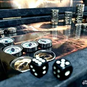 Нарды под стеклом «Медведь» — фотография 4