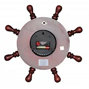 Кварцевые часы-штурвал, 8 ручек, диаметр 330 мм — фотография 4