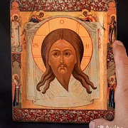 Икона Спас Нерукотворный («Спас Мокрая Брада») — фотография 3