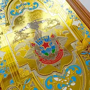 Деревянные нарды «ВДВ» с позолоченной златоустовской гравюрой — фотография 7
