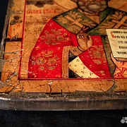 Святой Николай Угодник". Икона — фотография 8