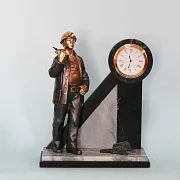 Часы «Шахтёр» со змеевиком и мрамором — фотография 2