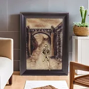Бронзовая картина «Саксофонист. Сумерки» — фотография 1
