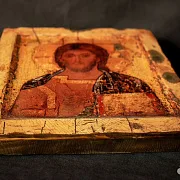 Икона "Христос Вседержитель" дерево, ручная работа — фотография 3