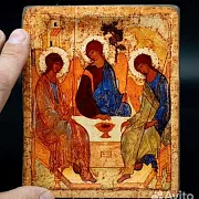 Икона с ковчегом "Троица" Андрея Рублева — фотография 1