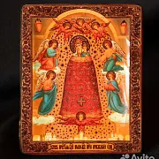 Икона Богоматери "Прибавление ума". Ручная работа — фотография 4