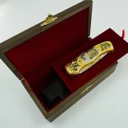 Дамасский складной нож «Медведь» №3 — фотография 2