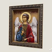 Икона резная Святой Ангел Хранитель — фотография 2