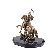 Статуэтка «Георгий Победоносец большой в шлеме» из бронзы — фотография 5