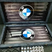 Нарды под стеклом «BMW» — фотография 3
