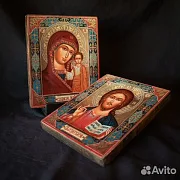 Венчальная пара. Казанская Богоматерь и Вседержите — фотография 3