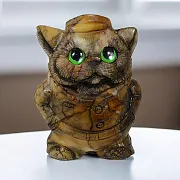 Каменная фигурка «Котик», 130×90×165 мм — фотография 1