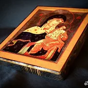 Икона Божией матери "Коневская" дерево — фотография 4