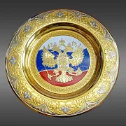 Сувенирная тарелка "Триколор". Златоуст — фотография 3