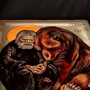 Икона " Серафим Саровский" 36*30 см — фотография 6