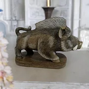 Фигура «Кабанчик» из кальцита — фотография 1