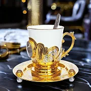 Фарфоровая кофейная пара "Агат". Златоуст — фотография 1